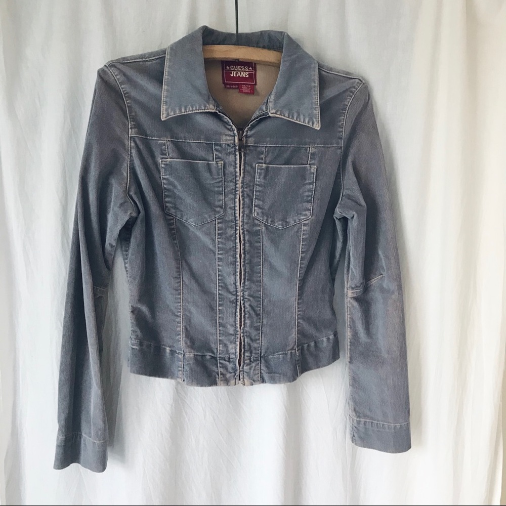Guess fitted corduroy jacket size XS